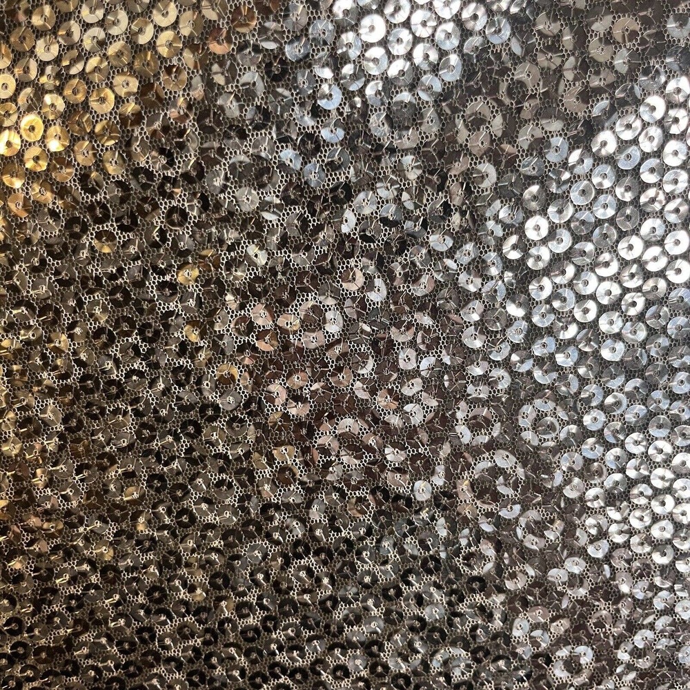 Kasper Silver Sequined Leopard Print Open Front E… - image 6